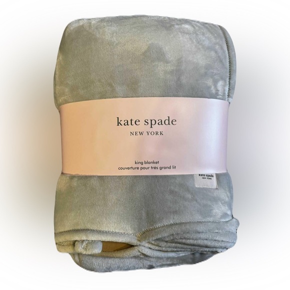 kate spade Bedding New Kate Spade King Size Blanket Gray Poshmark